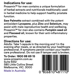 Prosamin For Men - High Strength Formula (60 Capsules) - Quantum Health