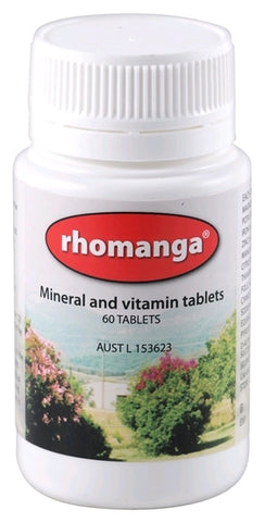 Rhomanga Mineral & Vitamin Supplement (60 Tablets) -  Percy Weston