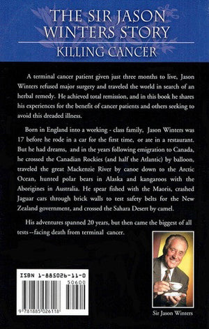 The Sir Jason Winters Story: Killing Cancer by Sir Jason Winters - Book Paperback